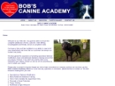 Bob's Canine Academy's Website