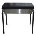 CHARCOAL BBQ BURNER W/ COVER W/ LEG STAINLESS STEEL BODY