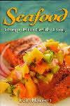 Seafood  Omega 3s Cookbook Cover with picture of plate of salmon with fruit