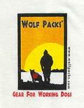 Wolf Packs CoolMax T-shirt with sunset silhouetted image from our art contest 