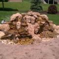 Stamped Concrete Fountain
