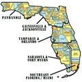 Florida State Map for Sales Rep Territories