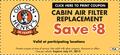Save $8 on a Cabin Air Filter Replacement