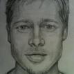 Drawing of Brad Pitt