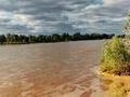 The Finke River in flood