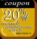 20% Off Coupon for Hair Coloring and Corrective Coloring Services