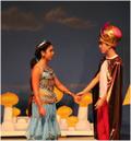 Anissa Hoyveda (as Jasmine) and Misol Botello (as Aladdin) explore a whole new world together.