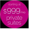 Private suites from $999