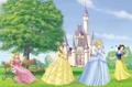 Your favorite disney princesses - Cinderella, Snow White, Ariel and Sleeping Beauty