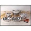 8 Piece Professional Stainless Steel Tri-ply Cookware Set