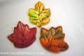 Oak and Maple Leaf Decorated Cookies