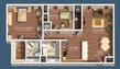 Oak Luxury Apartments Floor Plan Image - Absolute Property