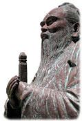 Statue of Confucius at the Chinese Cultural Center, Visalia