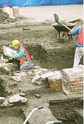 Excavations at Paddy's Alley site, Central Artery Project, Boston, Mass. (Photo: JMA).