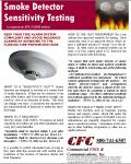 smoke detector sensitivity testing