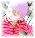 photo of toddler with hat