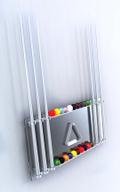 Glass Cue Rack - Wall Mounted