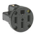 Leviton 279 Industrial Flush Mounting Receptacle; Straight Blade, Grounding, Side Wired, 50 Amp, 125/250 Volt