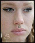 philtrum piercing with jewelry from BVLA