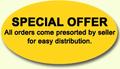 Special Offer - All orders come presorted by seller for easy distribution