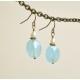 Aquamarine Pearl Earrings