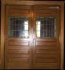 Vintage Stained Glass Double Doors photo