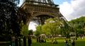 Life at the base of the Eiffel Tower in Paris