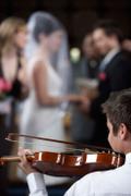 Violinist at wedding