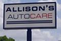 Allison's Auto street sign