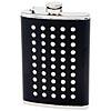 Maxam 8oz Stainless Steel Flask with Studded Faux Leather Wrap