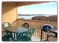 superb lake views from private covered balcony at eagle's view cottages resort lodging on table rock lake by silver dollar city in branson missouri