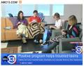 Teens from the Center for Success and Independeance knit for newborns at Ben Taub Hospital in Houston