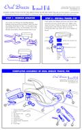 Digitally drawn and printed assembly instructions