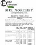 Mel Northey Lighting Information 2009