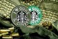I LOVE GUNS AND COFFEE VELCRO BACK PATCH 