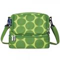 Big Dot Green Double Decker Lunch Bag