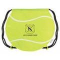Denier nylon drawstring sport backpack with tennis design - 16