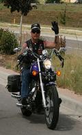 Mike riding with Sentinels - Mark LittleJohn 2007 Run