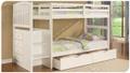 White Bunk Bed with Storage at Jerome's Furniture in San Diego