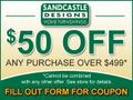 $50 off any purchase over $499 at Sandcastle Designs Home Furnishings. See store for details.