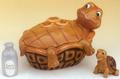 Turtle Cookie Jar With Salt And Pepper Shakers