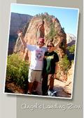 keith and renee at angels landing in zion national park