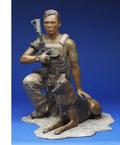 John Douangdara commissioned bronze sculpture with dog Bart
