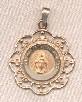 Item #9980 - 14 Karat Gold round filigree Miraculous Medal