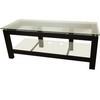Plateau SL-2V-50 TV Stand - Black with Clear Glass