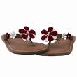 525LF - Women&#39;s Leather Flower Sandal Alabama