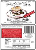 Seasoned Sandwich Rolls (Hamburger Buns) 4 rolls per pack