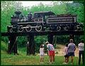 See how a locomotive turns around at the Eureka Springs & North Arkansas Railway's 