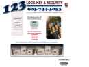 1-2-3 Lock-Key & Security's Website