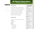 3 D Metal Fabrication's Website